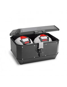 MALETA TREKKER ALASKA DE ALUMINIO ACABADO NEGRO, 56 L. 2