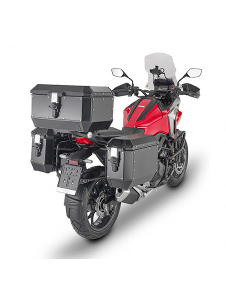 MALETA TREKKER ALASKA DE ALUMINIO ACABADO NEGRO, 56 L.