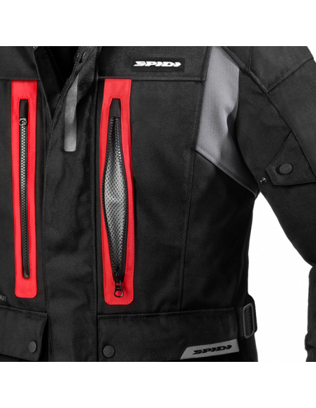 CHAQUETA SPIDI TRAVELER 3 H2OUT ROJO